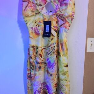 Colorful Abstract Dress NwT